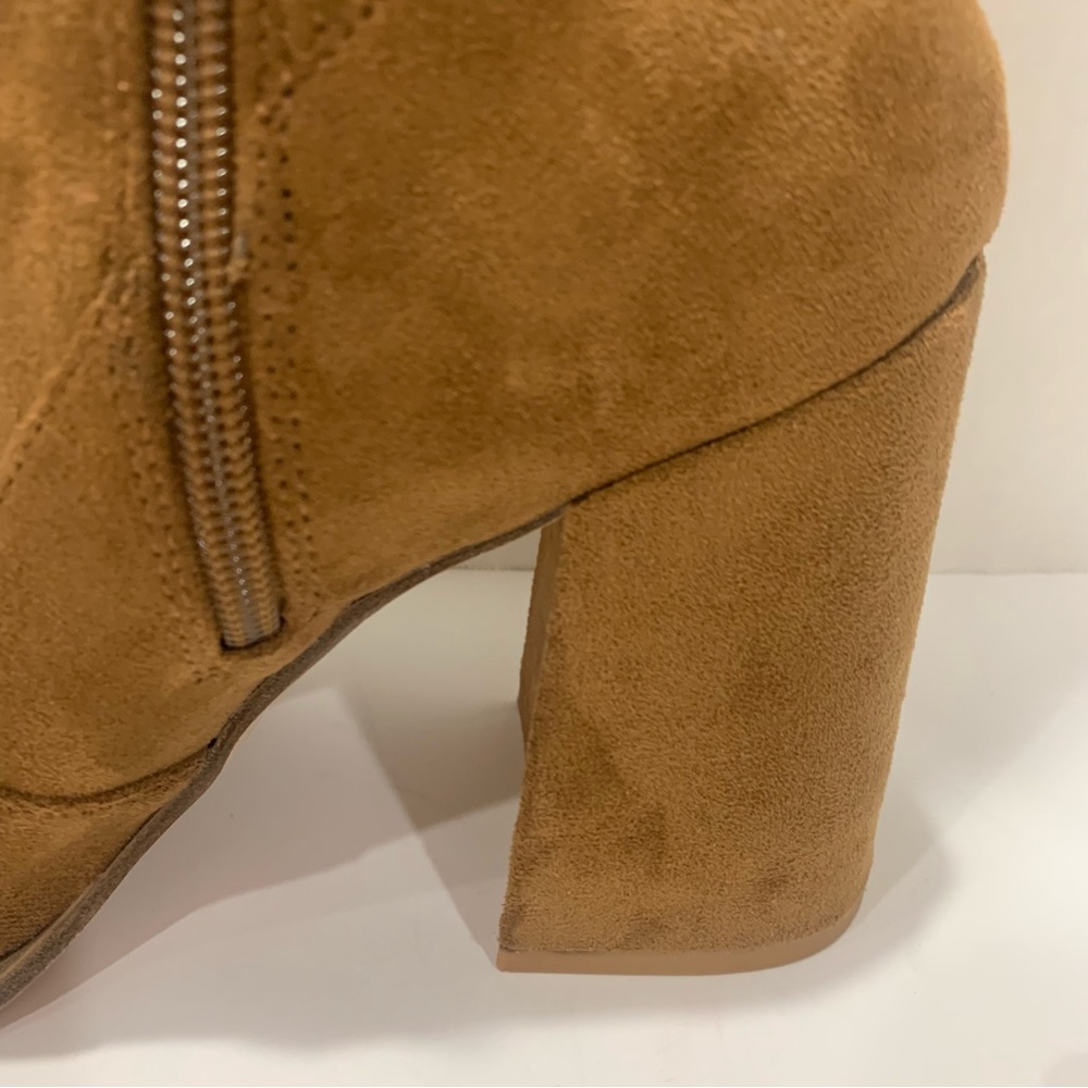 STEVE MADDEN rust/tan suede size 11 over the knee boots suede heel Tava style - Picture 11 of 16
